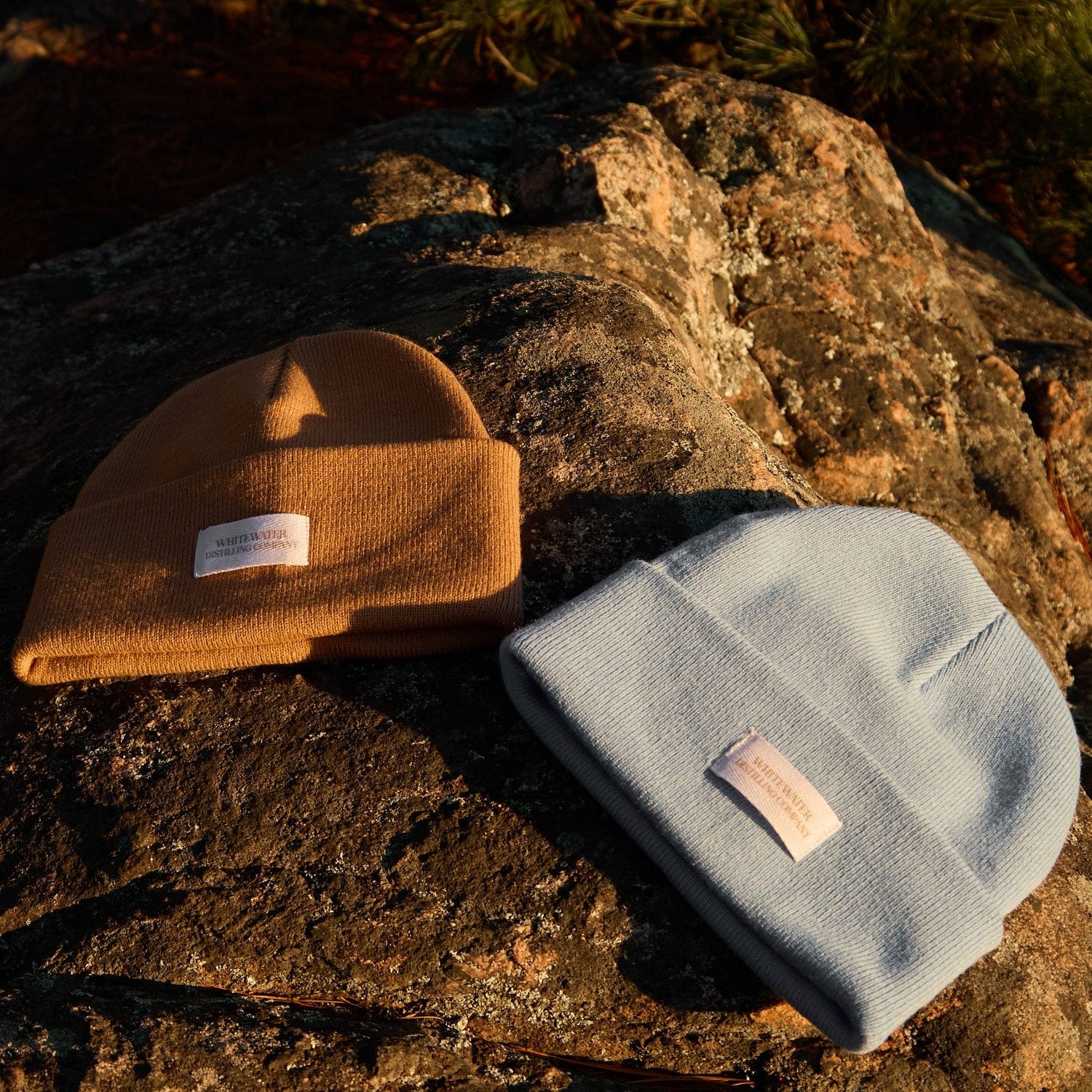 Camel & Sky Blue Sailor Beanies